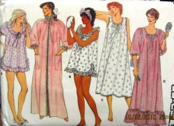 6558 SWEET GRANNY GOWNS 3 LENGTHS, ROBE PATTERN 8-12,14-18